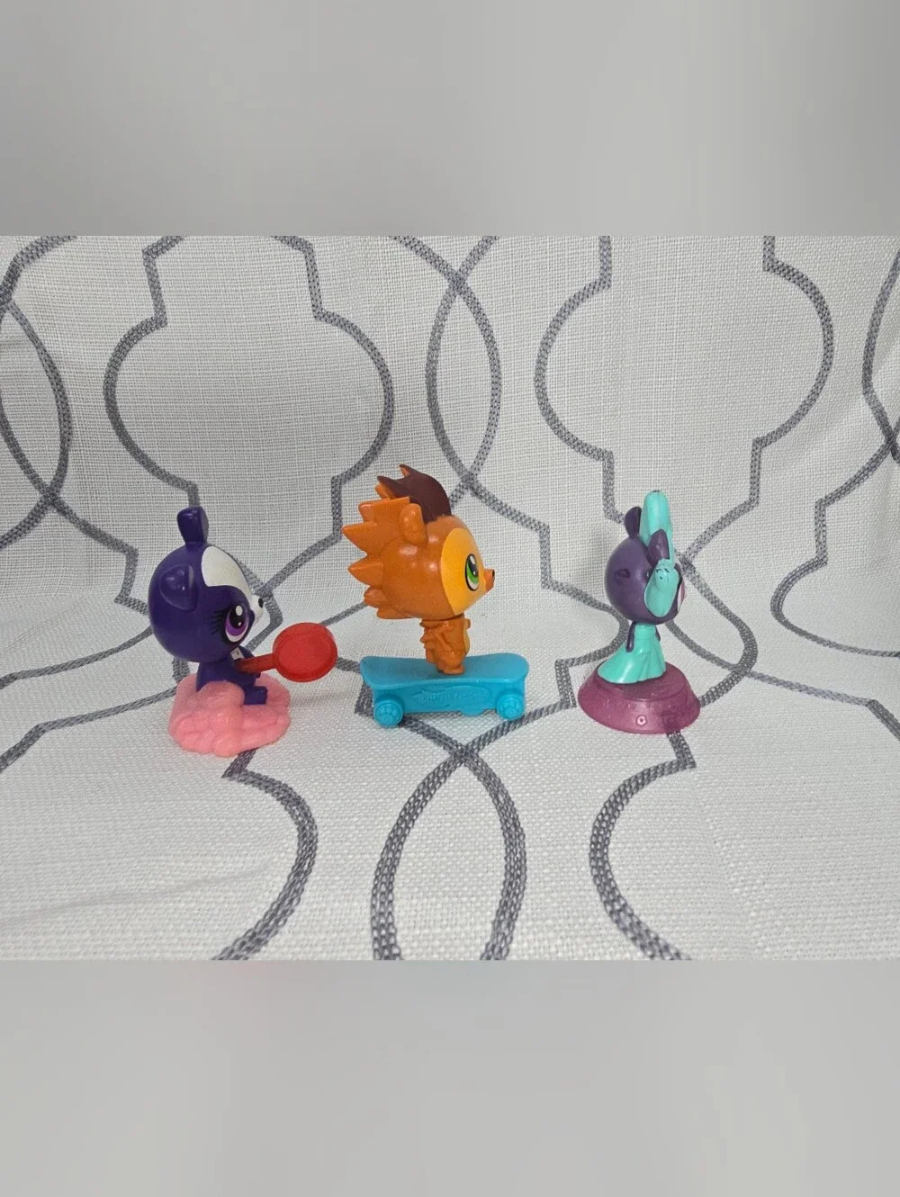 Littlest Pet Shop Russell Hedgehog & Penny Ling Panda Toys McDonald's Set Of 3